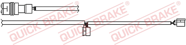 Warning Contact, brake pad wear (WS 0353 B)