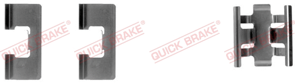 Accessory Kit, disc brake pad (109-1091-1)