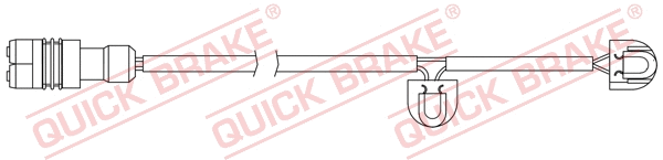 Warning Contact, brake pad wear (WS 0339 A)