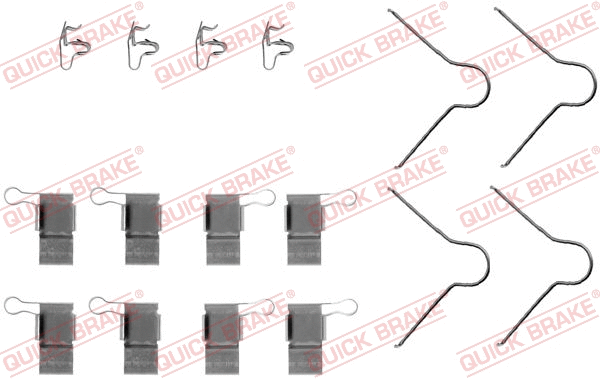 Accessory Kit, disc brake pad (109-1089)