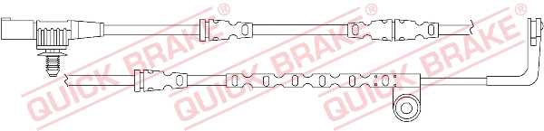 Warning Contact, brake pad wear (WS 0277 A)