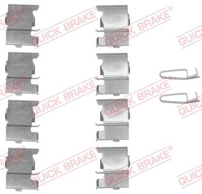 Accessory Kit, disc brake pad (109-1775)