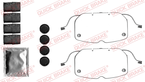 Accessory Kit, disc brake pad (109-1792)