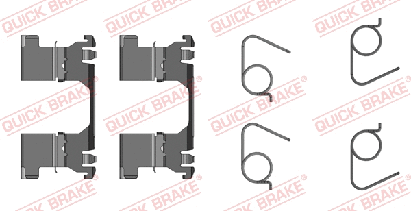 Accessory Kit, disc brake pad (109-0091R-1)