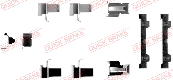 Accessory Kit, disc brake pad (109-1058)