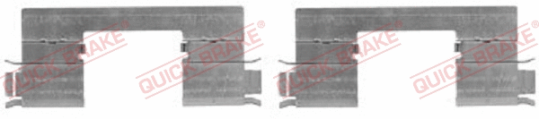 Accessory Kit, disc brake pad (109-1798R-1)