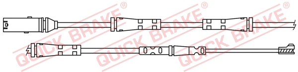 Warning Contact, brake pad wear (WS 0421 A)