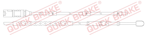 Warning Contact, brake pad wear (WS 0321 A)