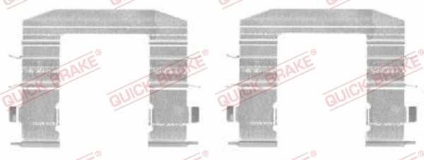 Accessory Kit, disc brake pad (109-1708-1)