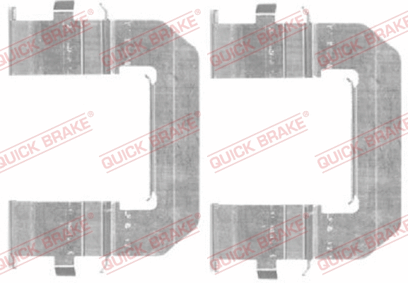 Accessory Kit, disc brake pad (109-1776-1)