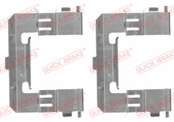 Accessory Kit, disc brake pad (109-1715-1)