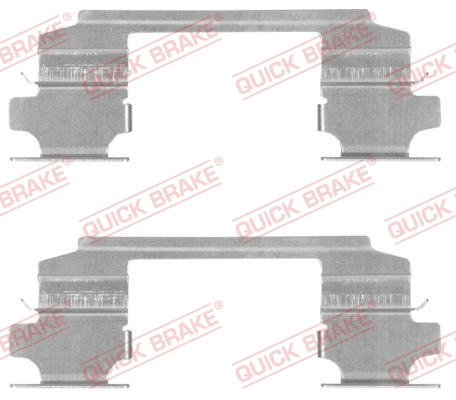 Accessory Kit, disc brake pad (109-1686-1)