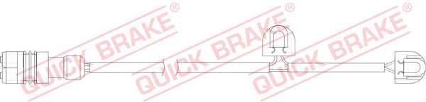 Warning Contact, brake pad wear (WS 0333 A)