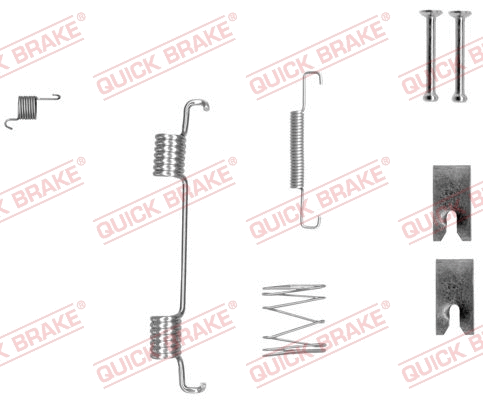 Accessory Kit, parking brake shoes (105-0023-1L)