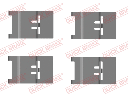 Accessory Kit, disc brake pad (109-0110R-1)