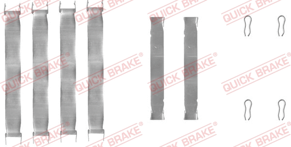 Accessory Kit, disc brake pad (109-0937)