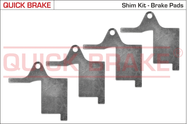 Anti-Squeal Foil, brake pad (back plate) (2896K)