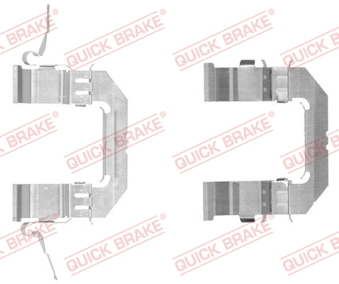 Accessory Kit, disc brake pad (109-1722-1)