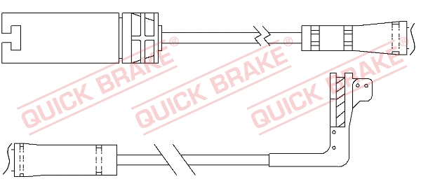 Warning Contact, brake pad wear (WS 0295 A)