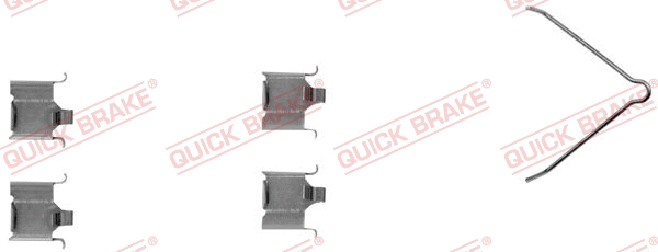 Accessory Kit, disc brake pad (109-1166-1)