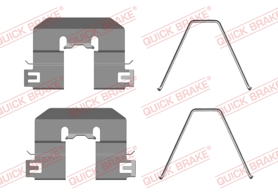 Accessory Kit, disc brake pad (109-0100R-1)