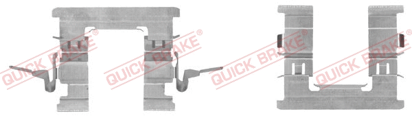 Accessory Kit, disc brake pad (109-1853R-1)