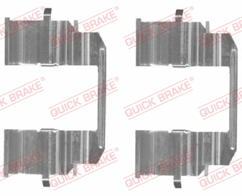 Accessory Kit, disc brake pad (109-1833-1)