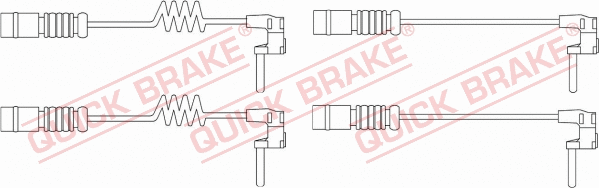 Warning Contact, brake pad wear (WS 0301 A)