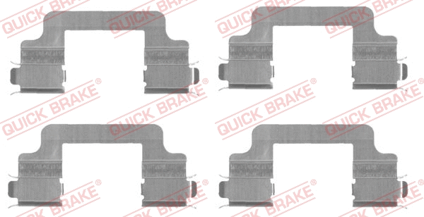 Accessory Kit, disc brake pad (109-1727)