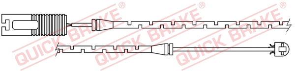 Warning Contact, brake pad wear (WS 0152 A)
