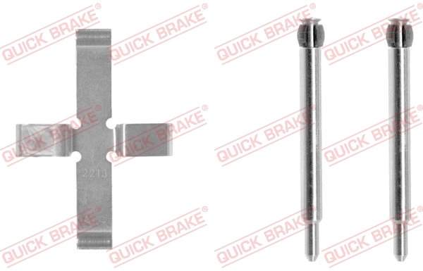 Accessory Kit, disc brake pad (109-0980-1)