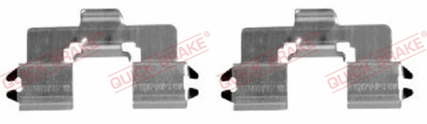 Accessory Kit, disc brake pad (109-1666-1)