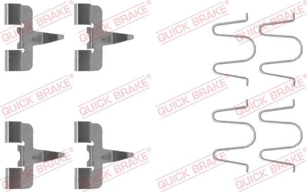 Accessory Kit, disc brake pad (109-1207)