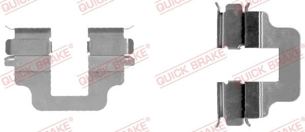 Accessory Kit, disc brake pad (109-1712-1)