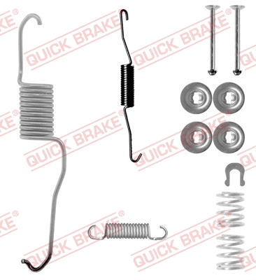 Accessory Kit, brake shoes (105-0886-1R)