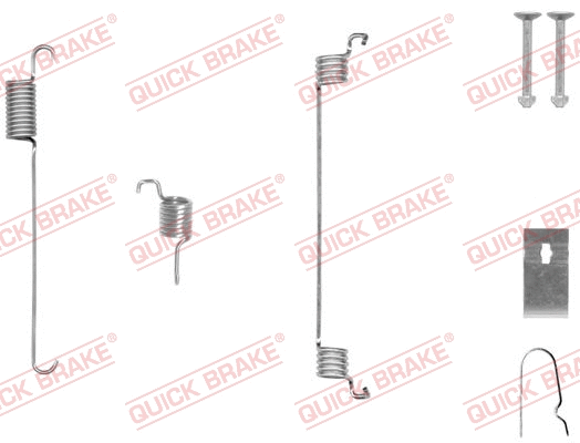 Accessory Kit, brake shoes (105-0007-1L)