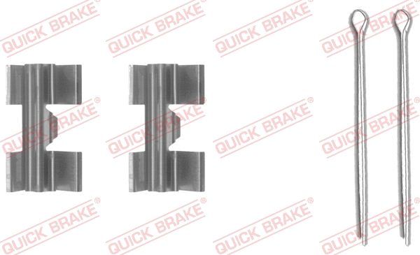 Accessory Kit, disc brake pad (109-0969-1)