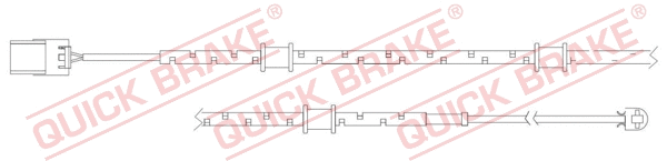 Warning Contact, brake pad wear (WS 0314 A)