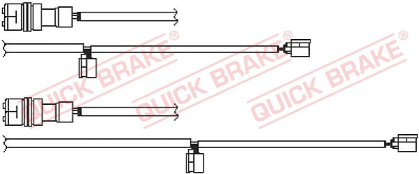 Warning Contact, brake pad wear (WS 0351 A)