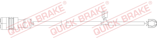 Warning Contact, brake pad wear (WS 0344 A)