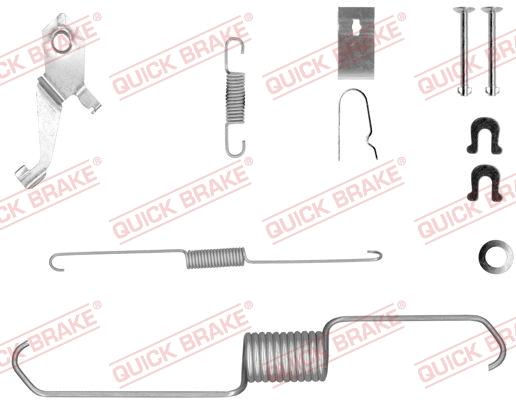Accessory Kit, brake shoes (105-0856X-1R)