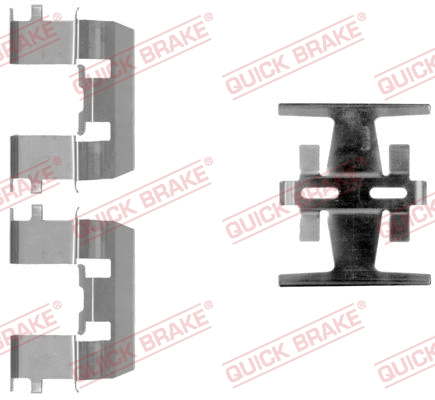 Accessory Kit, disc brake pad (109-1208-1)