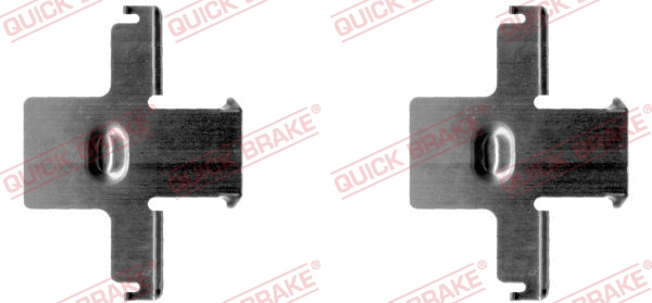 Accessory Kit, disc brake pad (109-1157-1)