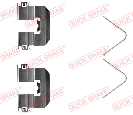 Accessory Kit, disc brake pad (109-0058R-1)