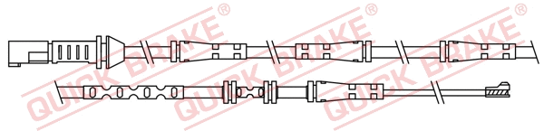 Warning Contact, brake pad wear (WS 0306 A)