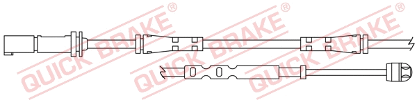 Warning Contact, brake pad wear (WS 0401 A)
