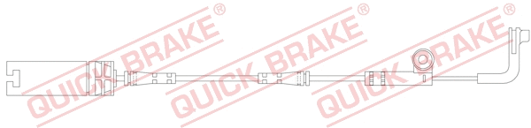 Warning Contact, brake pad wear (WS 0326 A)