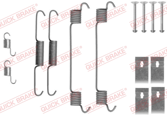 Accessory Kit, brake shoes (105-0860)