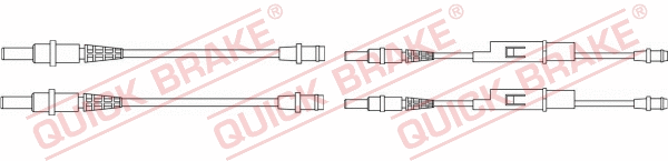 Warning Contact, brake pad wear (WS 0256 A)