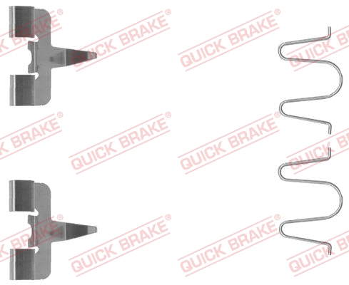 Accessory Kit, disc brake pad (109-1207-1)